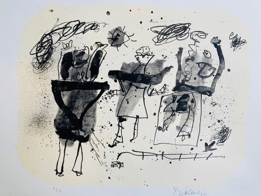 Kees Salentijn - Litografía Party time III