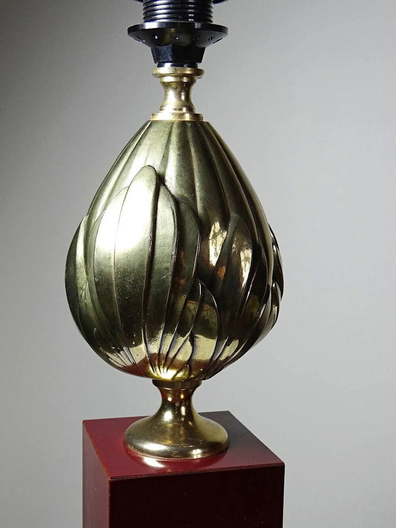 Large vintage lamp Le Dauphin model Verona in brass, 1970s – Table lamps, Metal (photo 7 of 18)