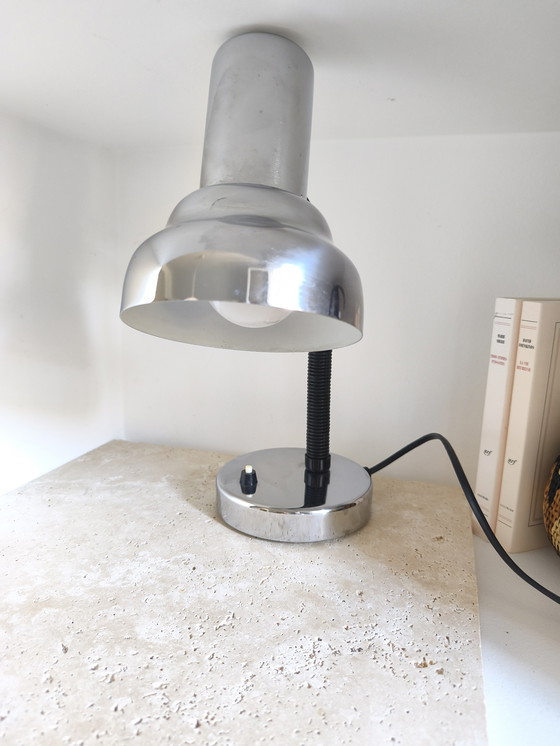 Image 1 of Lampada da scrivania cromata 