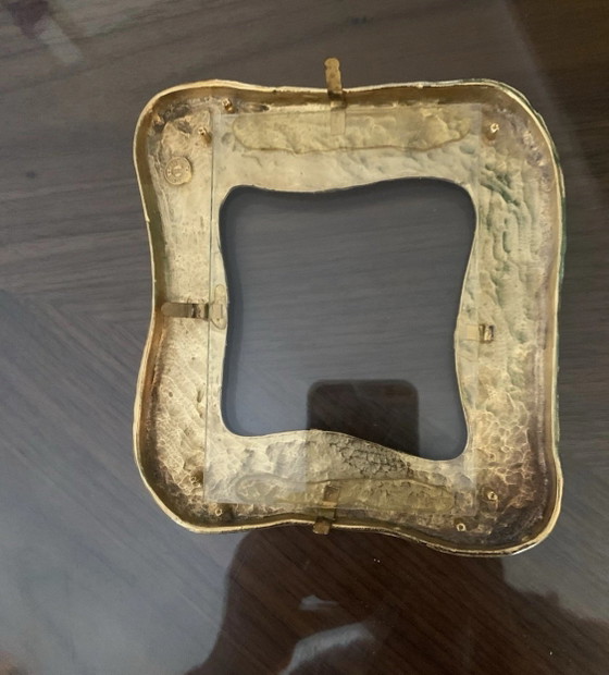 Gouden fotolijst gesigneerd Edouard Rambaud Parijs – Vintage Franse gouden lijst met sculpturaal ontwerp (photo 4 of 6)