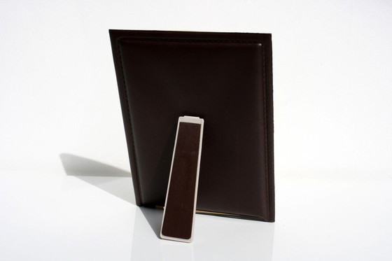 Image 1 of Beige skai fotolijst - vintage