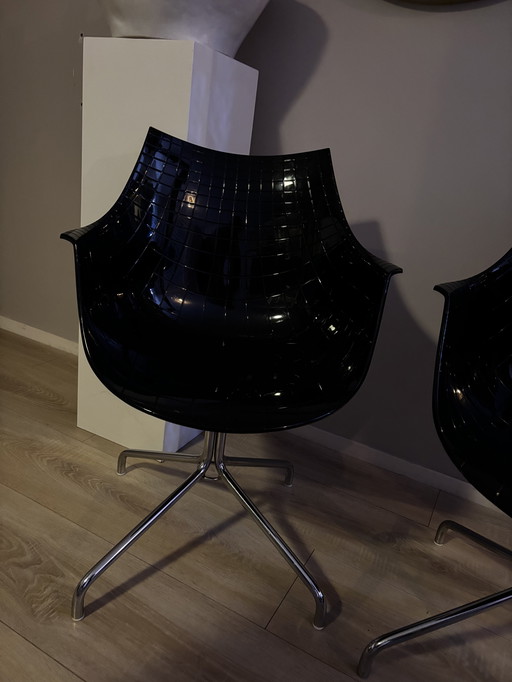 Driade chairs 2 pieces black