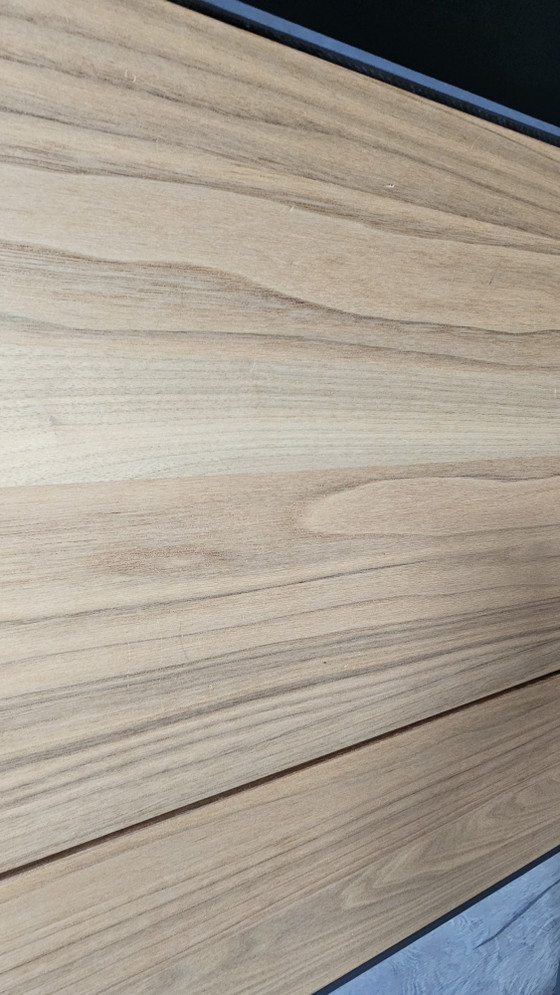 Hülsta NAVIS sideboard with lighting, walnut wood – Metal (photo 7 of 15)