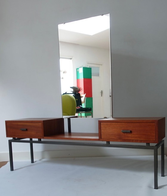 Image 1 of Espejo moderno de mediados de siglo Kuperus Almelo en estilo Pastoe Braakman.