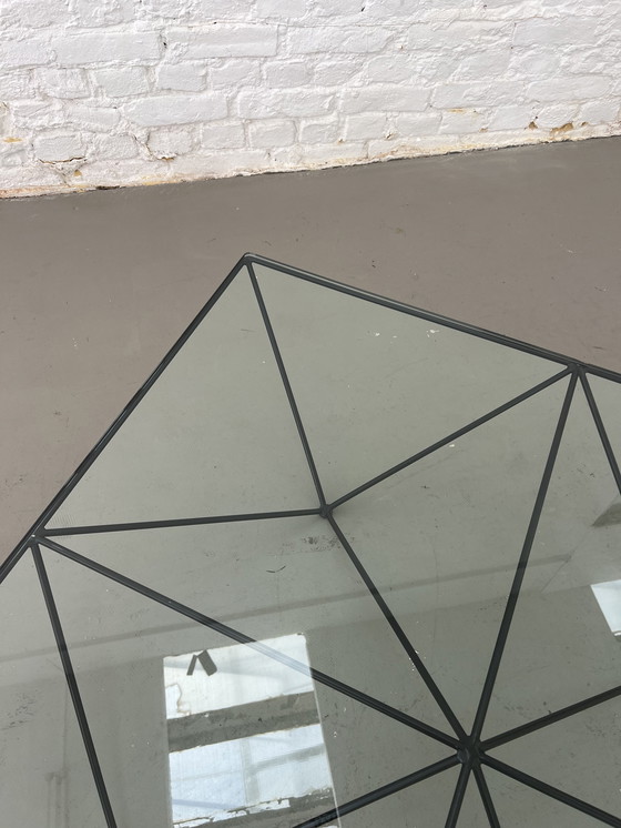 Image 1 of B&B Italia Alanda coffee table glass table 80s Paolo Piva designer table vintage