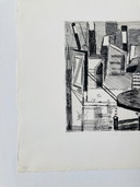 Jack Chambrin - Vintage Abstracte Ets - Haven Amsterdam