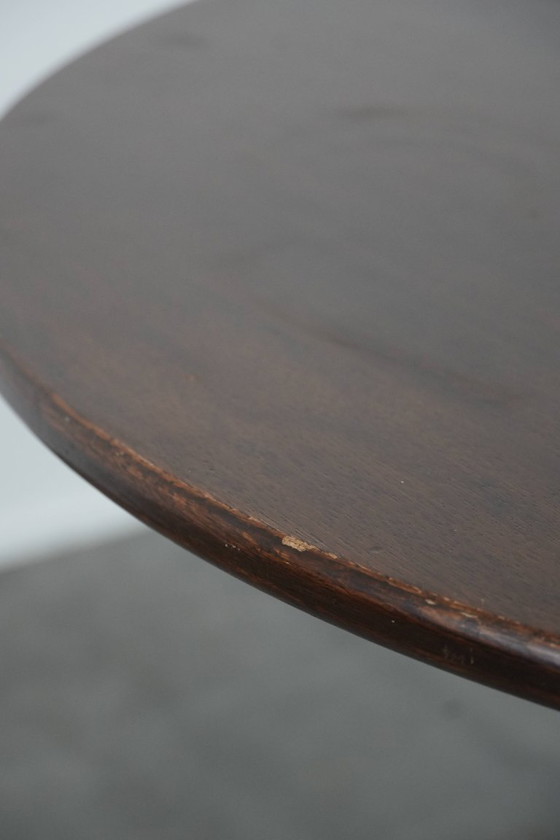 Image 1 of Dutch dining table/folding table from the 20th century, 105 cm diameter