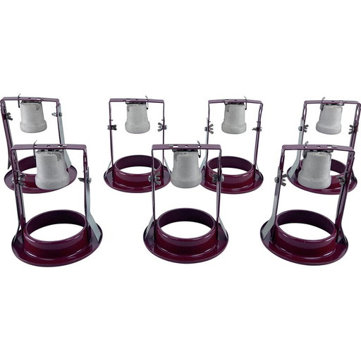 Set of 7 vintage spotlights by Stilnovo, Italy 1960
