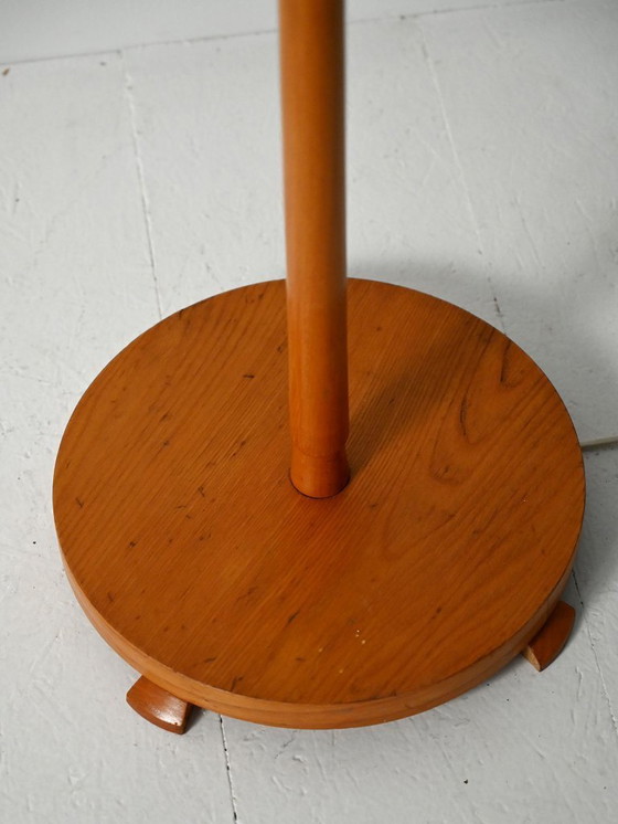 Image 1 of Scandinavian Mid-Century floor lamp in oak and metal