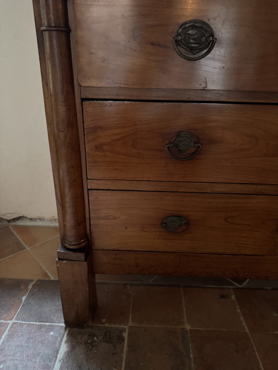 Image 1 of Antique English Chest of Drawers Sideboard