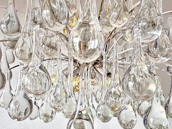 Image 1 of Grande lampadario vintage a goccia di Christoph Palme