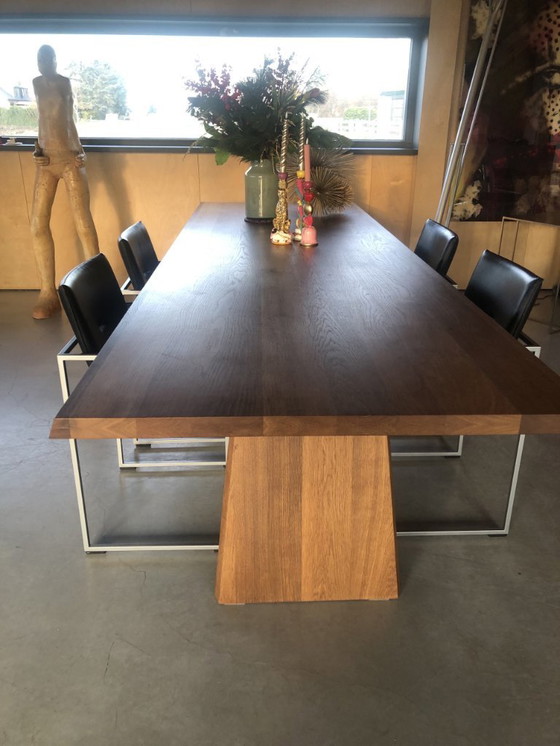 Image 1 of Arco Frame chair black leather 4x