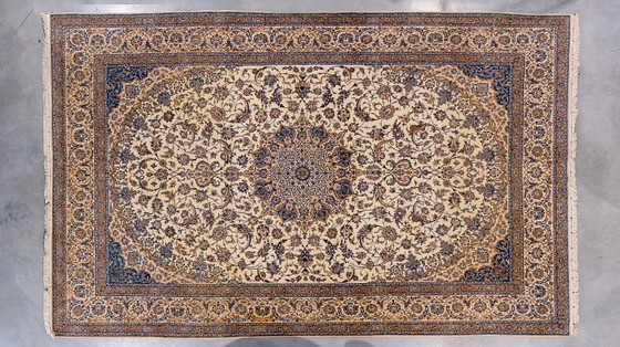 Large Oriental Rug | Hand-Knotted Wool & Silk on Cotton | Floral Pattern | 190 × 127 in – Rugs & carpets (photo 5 of 12)