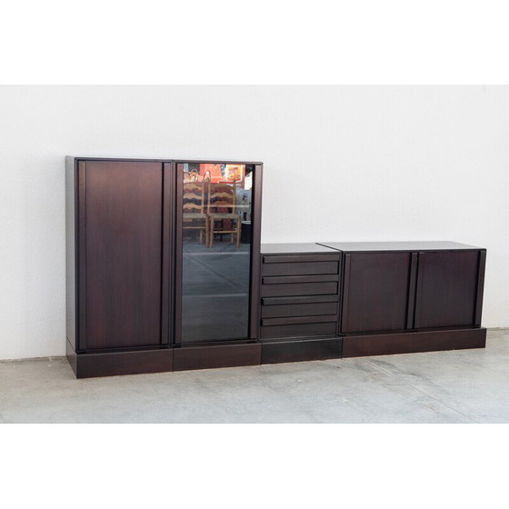 Image 1 of Vintage Ibisco display cabinet in rosewood, Italy 1970