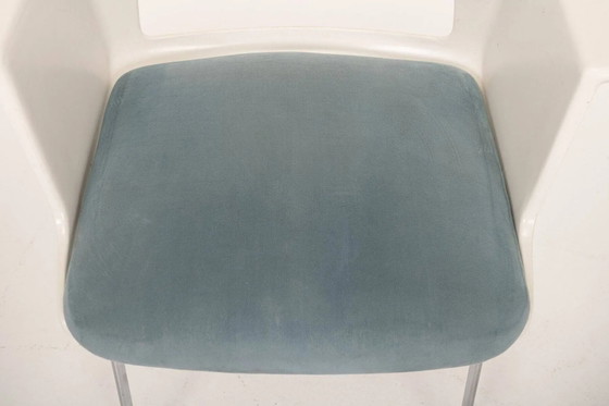 Sedie da pranzo vintage di André Cordemeyer per Gispen, Paesi Bassi, anni '80, set di 10 – Metal, Velvet (photo 8 of 10)
