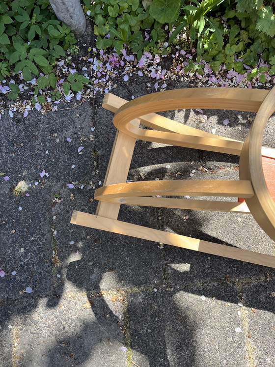 Image 1 of Cheval à bascule pour enfants style années 50 - Modèle en bois