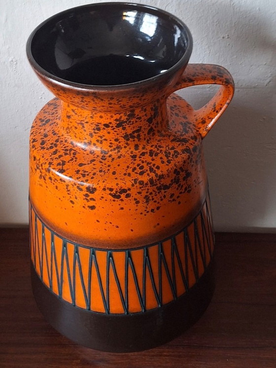 Image 1 of Große, antike, brutalistische Keramik-Bodenvase, 1970er Jahre