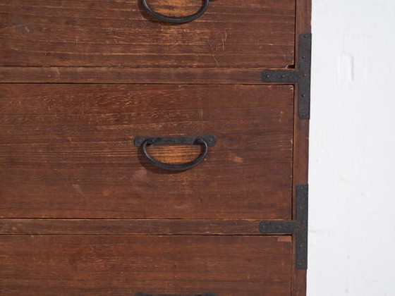 Antique Japanese Tansu chest of drawers - Meiji / Taishō Period (c. ) #29 – Iron (photo 36 of 40)