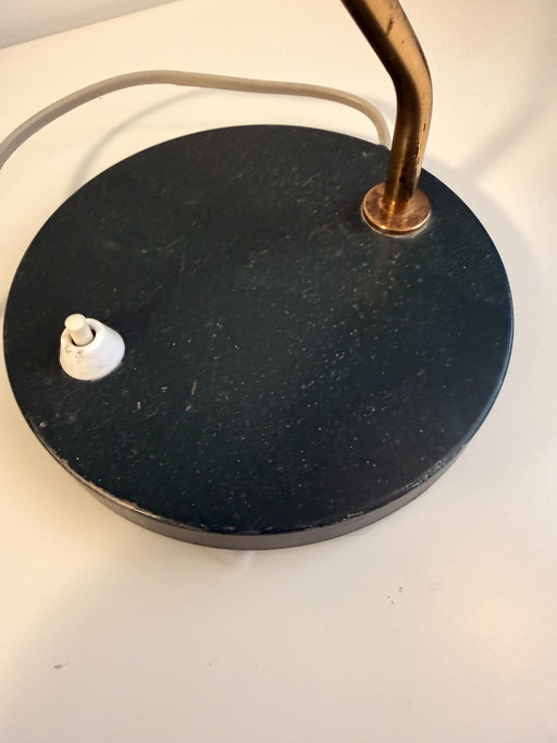 Louis Kalff voor Philips - Romeo Bureaulamp (Zeldzame Chromen Kap), jaren 50