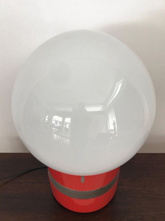 Mezzo Oracle Table lamp by Gae Aulenti for Artemide, Italy, 1969, Red (photo 5 of 14)