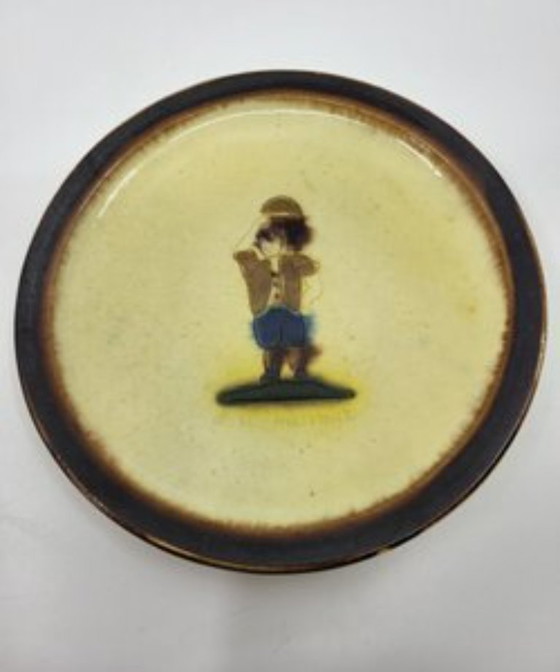 Image 1 of Diner servies Atelier Cerenne Vallauris Frankrijk Côte-d'Azur 1950 set van 13