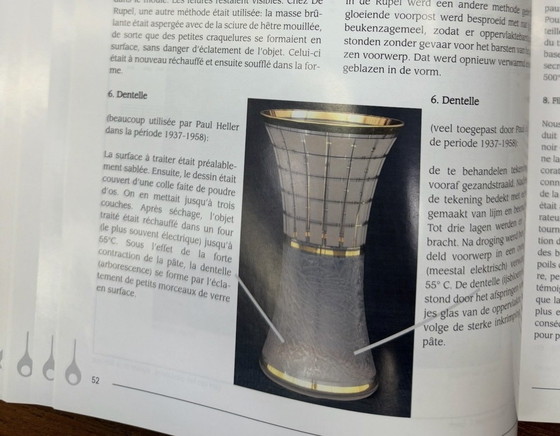 Image 1 of Art Deco “Ruby” Vase - by Paul Heller (signed) - De Rupel Boom, Belgium, ca. 1940s