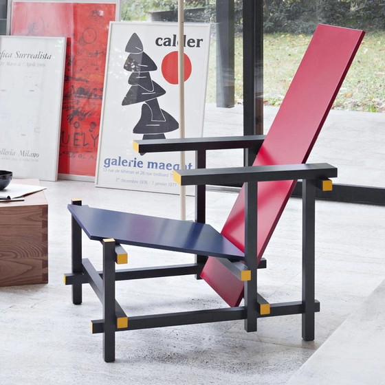 Rood Blauwe Stoel (Cassina) - NIEUW – Fauteuils, Wood (photo 5 of 5)