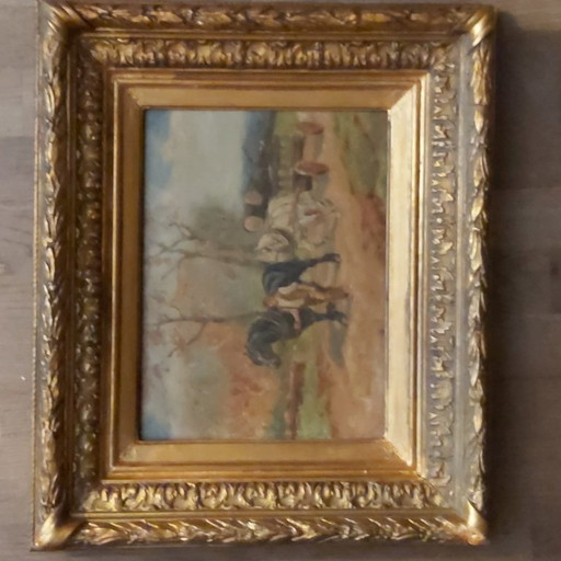 Paul Leon Bayart , agriculteur avec chevaux