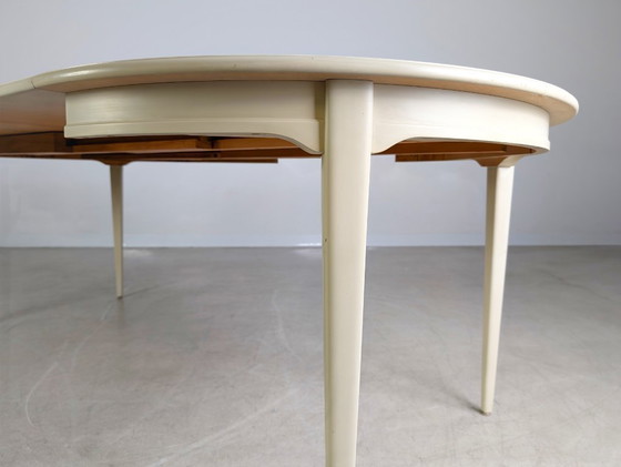 Image 1 of Tavolo da pranzo di metà secolo Svante Skogh in legno, stile country skandi, stile shabby chic