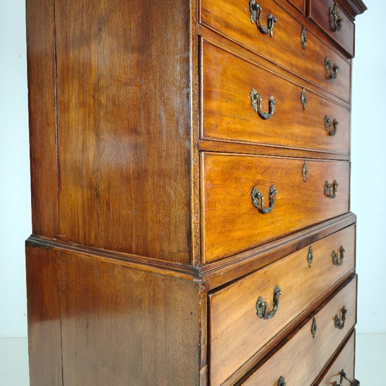 Englische georgianische Mahagoni-Kommode, um 1820 – Kommoden, Wood (photo 5 of 10)