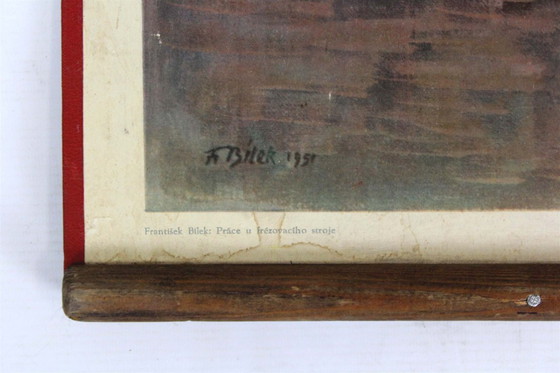 Image 1 of Cartel de propaganda industrial checa de Frantisek Bilek, década de 1950