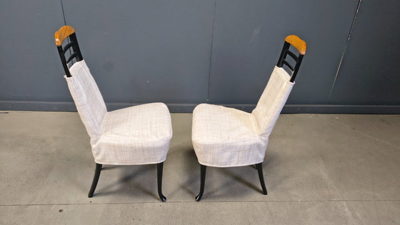 Image 1 of Vintage eetkamerstoelen van Giorgetti, jaren 70.