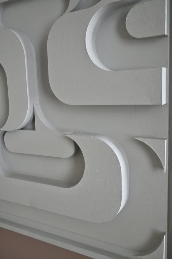 Image 1 of Relieve mural de madera - Reverso - Young C Art - Ámsterdam