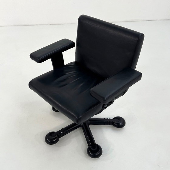 Sedia da ufficio girevole 'Mix' di Afra & Tobia Scarpa per Molteni, anni '70 – Sedie da ufficio, Leather (photo 7 of 10)