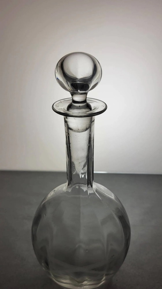 Caraffa in vetro con decorazione incisa – Bicchieri e caraffe, Crystal, Glass (photo 3 of 7)