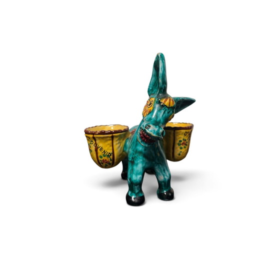 Vintage Perugia ceramic donkey with baskets – Italy, circa 1950s – hand-painted – Decorative Objects (photo 9 of 9)