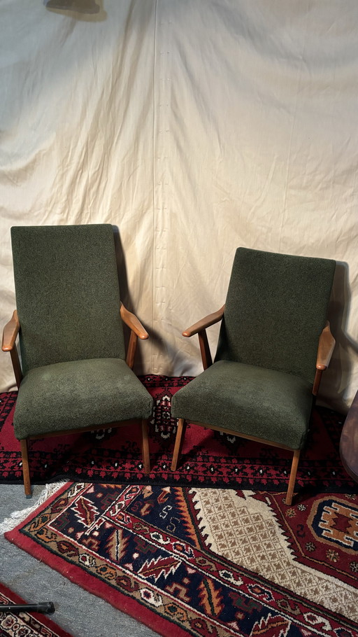 Mid-century Deens design dames en heren fauteuil