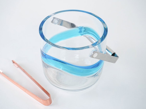 Image 1 of Glazen ijsemmer, Deens ontwerp, jaren 70, gefabriceerd door Holmegaard