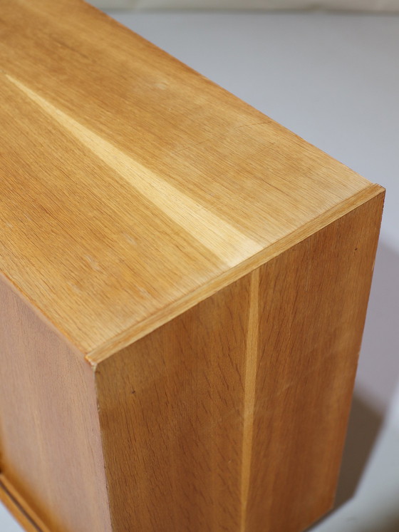 Image 1 of Lowboard lang dressoir Deens vintage eiken