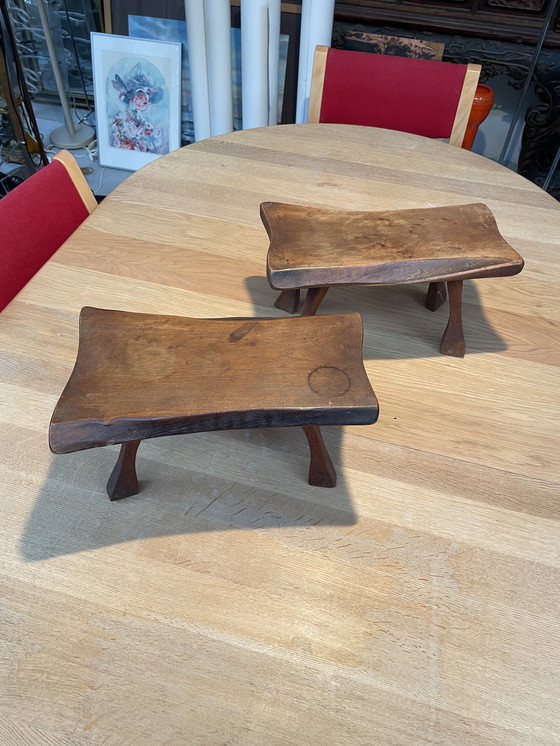 Image 1 of 2x Brutalistische plantentafeltjes