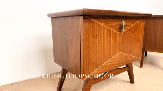 2x tables de nuit vintage Louis Van Teefelen – Louis van Teeffelen, Wood (photo 6 of 11)