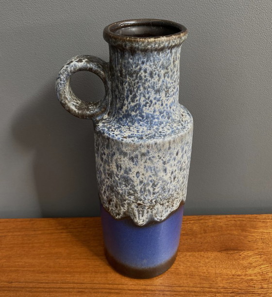 Image 1 of Vaso Scheurich blu e grigio modello 401-28
