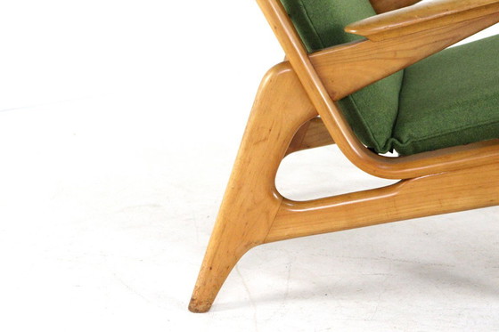 Image 1 of Fauteuil vintage de style Rob Parry, récemment retapissé