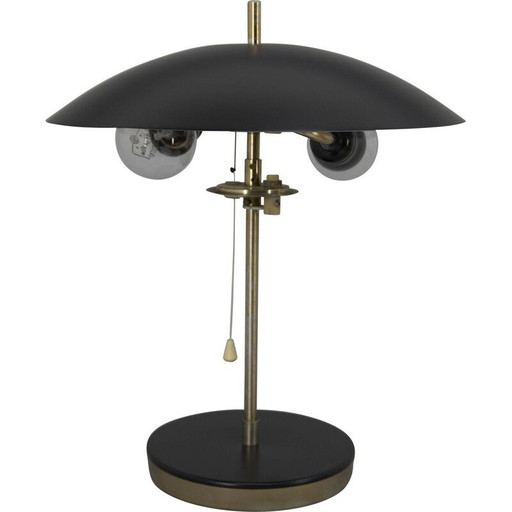 Vintage art deco table lamp, Czech 1950