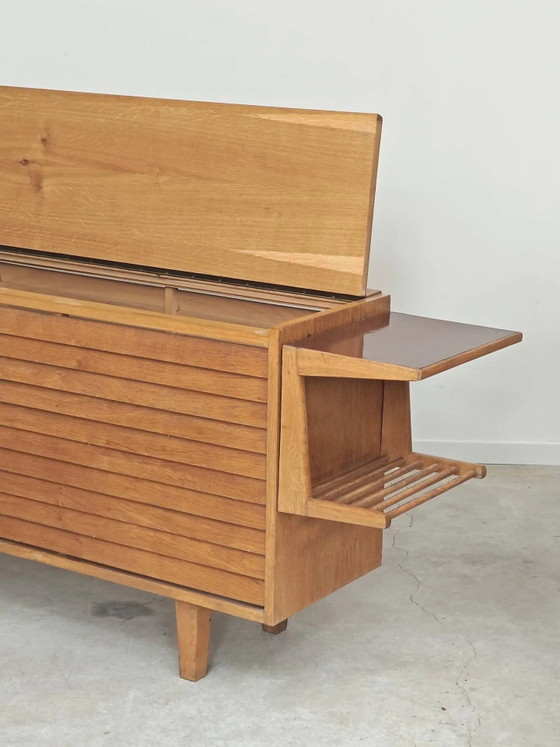 Storage chest for blankets or toys bar by Dyha Czech Republic 60, Storage cabinet, Wood, Mid Century Modern (photo 4 of 40)