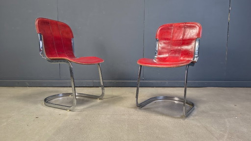 Sillas de comedor vintage de Cidue, juego de 6, década de 1970.