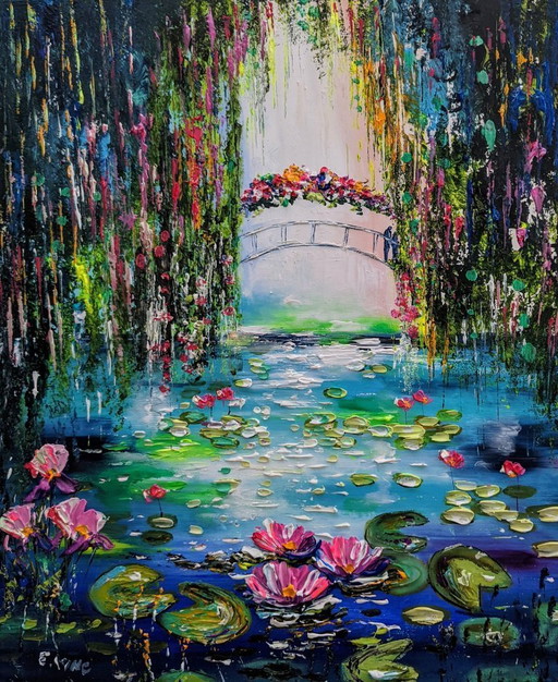 Artist painting - Evelina VINE - Spring