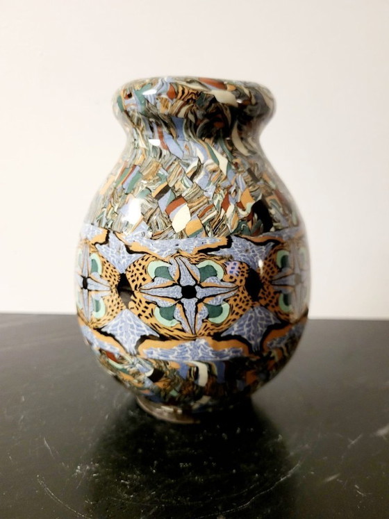 Image 1 of Jean Gerbino vase – Vallauris (France) – unique neriage technique