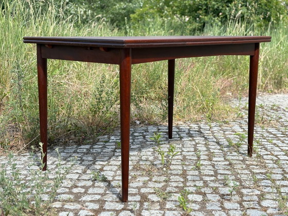 Image 1 of Eettafel van palissanderhout / Uitschuifbare tafel in mid-century stijl – jaren 60