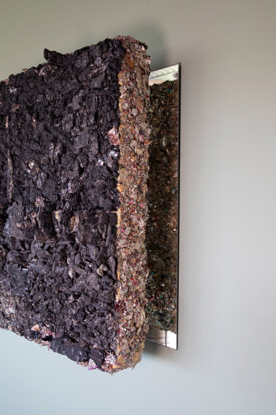 Image 1 of Erol Oztan – Shredded Dreams – Unique mixed media wall sculpture – GMK Series – 2023